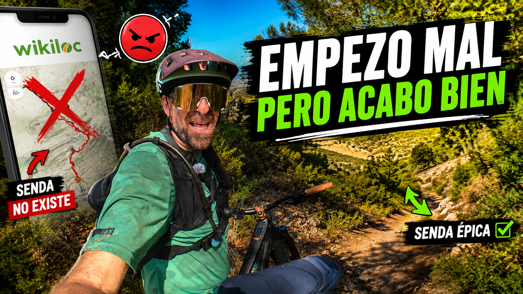Cuando wikilok te  la lía, pero acaba siendo una ruta mtb épica.